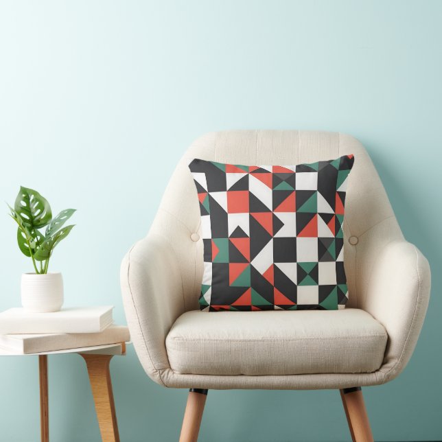 Mid-Century Modern Bauhaus Geometrisk Kudde (Stol)