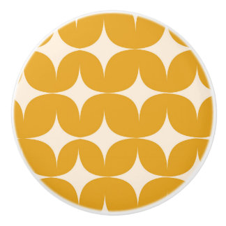 Mid Century Modern Beige Stjärnexplosioner på Oran Knopp