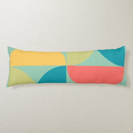 Mid Century Modern BitterSöt Mustard och Olive Kroppskudde