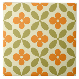 Mid-Century Modern blommar upp Kakelplatta