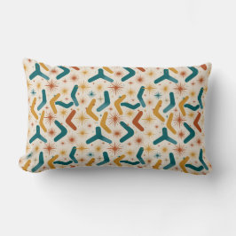 Mid-Century Modern Boomerang & Starburst Retro Lumbarkudde