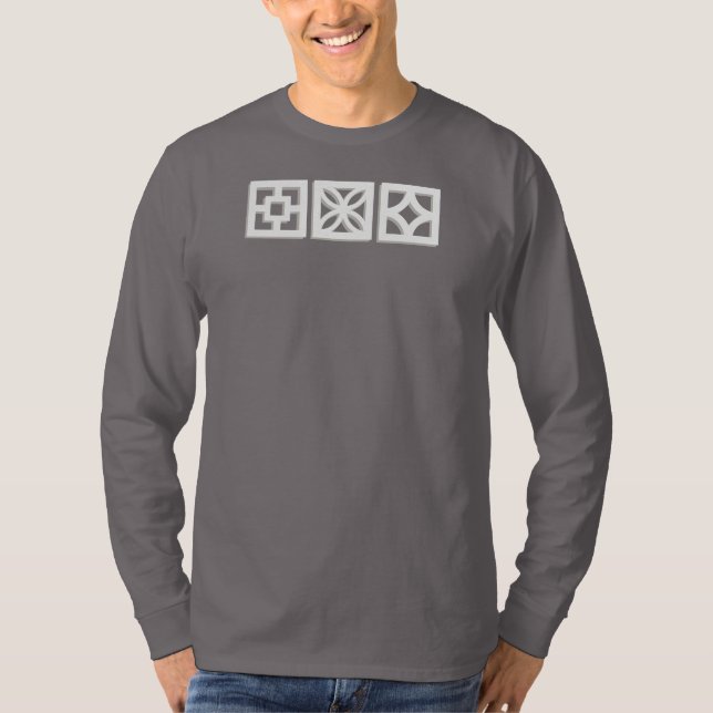 Mid Century Modern Breeze Blocks Shirt T Shirt (Framsida)