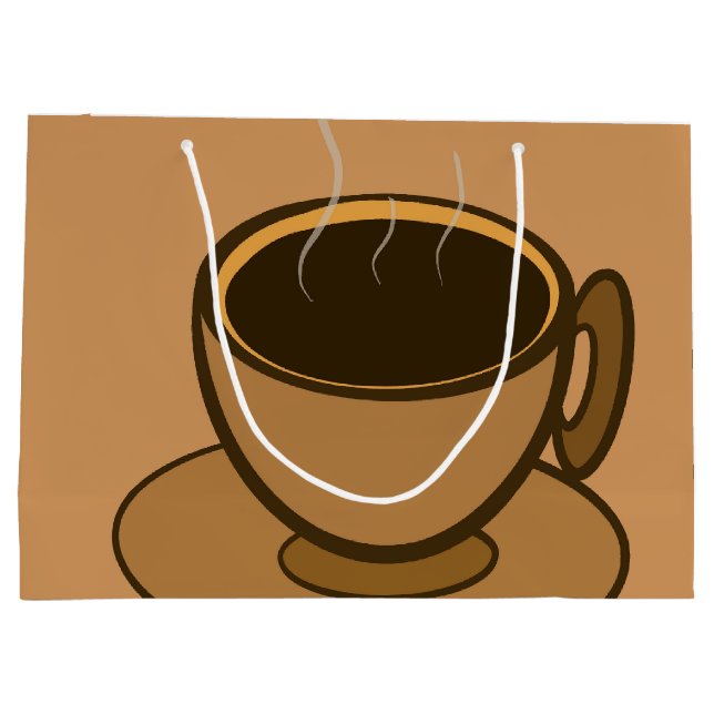 Mid Century Modern Brown Mysigt Coffee Kopp (Baksidan)