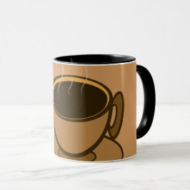 Mid Century Modern Brown Mysigt Coffee Kopp