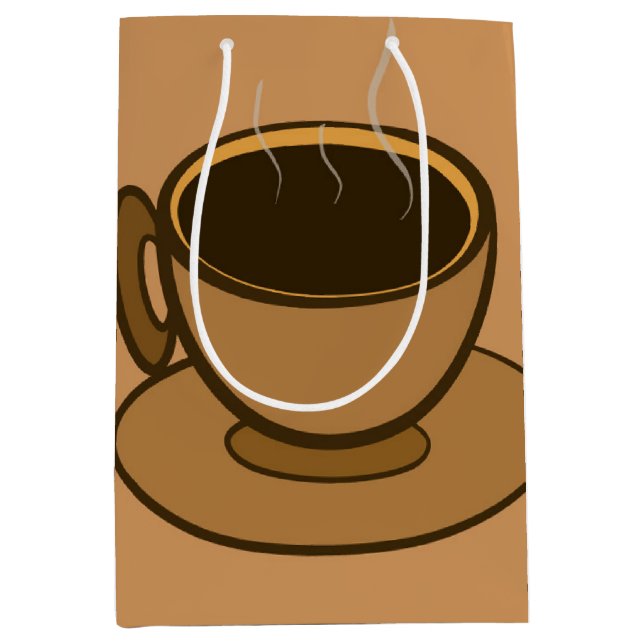 Mid Century Modern Brown Mysigt Coffee Kopp (Framsidan)