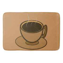 Mid Century Modern Brown Mysigt Coffee Kopp Badrumsmatta