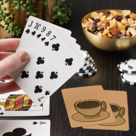 Mid Century Modern Brown Mysigt Coffee Kopp Casinokort