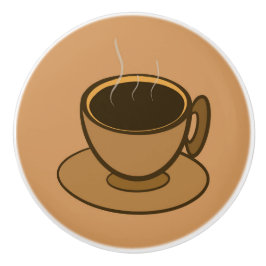 Mid Century Modern Brown Mysigt Coffee Kopp Knopp