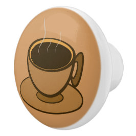Mid Century Modern Brown Mysigt Coffee Kopp Knopp