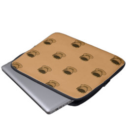 Mid Century Modern Brown Mysigt Coffee Kopp Laptop Fodral