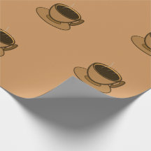 Mid Century Modern Brown Mysigt Coffee Kopp