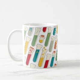 Mid Century Modern Chemistry Test Tube Rand Kaffemugg