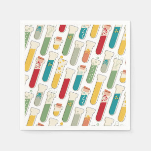 Mid Century Modern Chemistry Test Tube Rand Pappersservett
