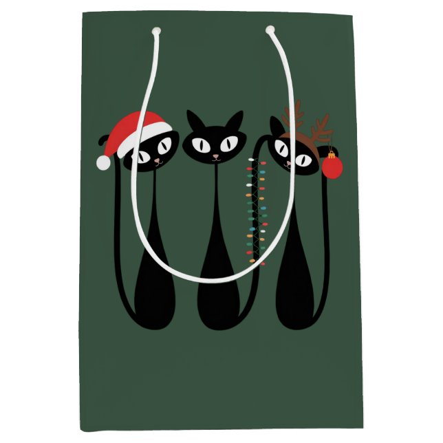 Mid Century Modern Christmas Cats Retro Classic (Framsidan)