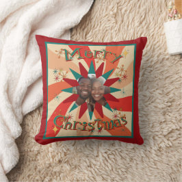 Mid Century Modern Christmas Sputnik Stars Photo Kudde