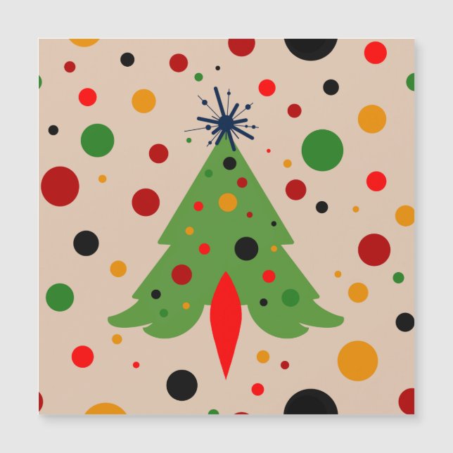 Mid Century Modern Christmas Tree Retro Rocket (Framsida)