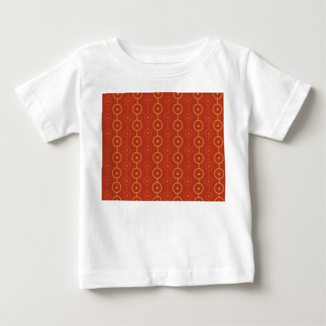 Mid-Century Modern Cirkelsträngar T Shirt (Framsida)