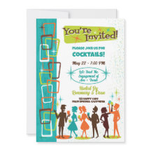 Mid-Century Modern Cocktail Förlovningsfest