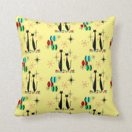 Mid Century Modern Coola Cat & Starburst Atomic Er Kudde