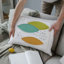 Mid Century Modern Decorative Pillow