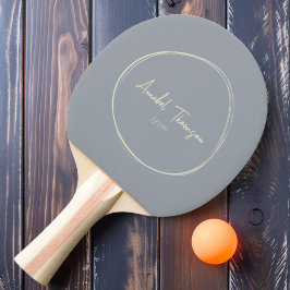 Mid-Century Modern Duvgrå med namn Pingisracket