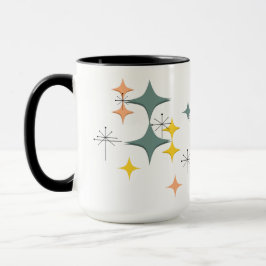 Mid Century Modern Eames Atomic Starbursts Anpassa Mugg