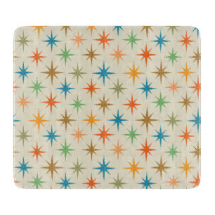 Mid Century Modern Färgglad Atomisk Stjärnexplosio