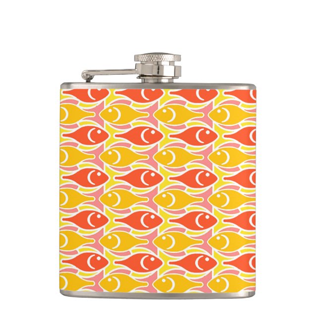 Mid-Century Modern fisk, mandarinorange Fickplunta (Framsidan)
