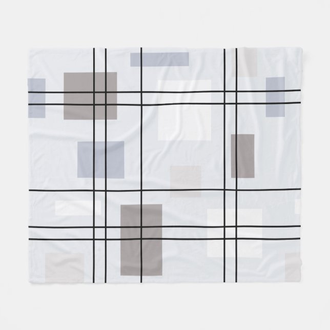 Mid Century Modern Geometric 16 Fleecefilt (Framsidan (Horisontell))