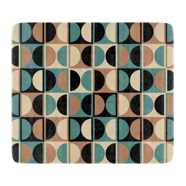 Mid Century Modern Geometric Abstrakt Mönster (Framsidan)