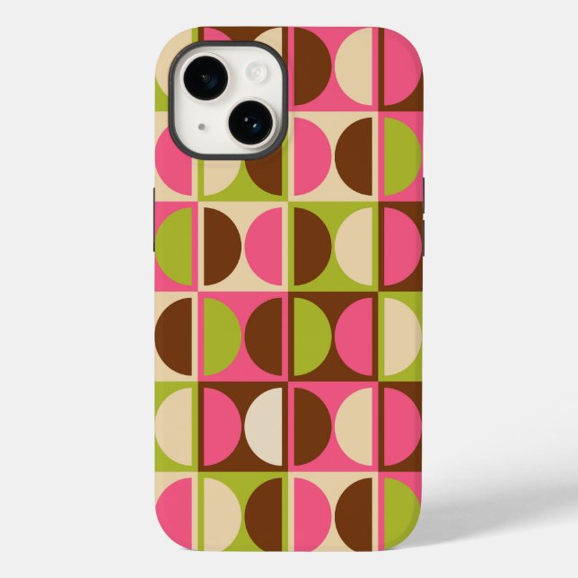Mid Century Modern Geometric Abstrakt Mönster (Baksida)