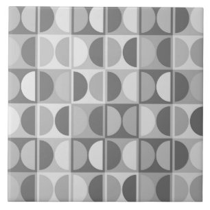 Mid Century Modern Geometric Abstrakt Mönster Kakelplatta