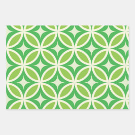 Mid Century Modern Geometric Lime Green Mönster