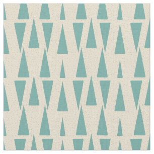 Mid Century Modern Geometric Mönster Tyg