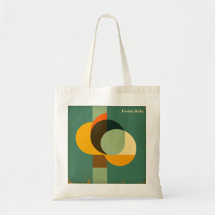Mid Century Modern Geometrisk Abstrakt Konst Tygkasse