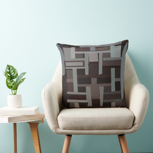 Mid Century Modern Geometrisk  Kudde (Stol)