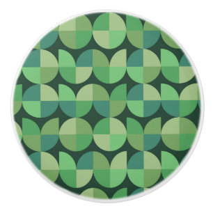 Mid Century Modern geometriska former Grön  Knopp