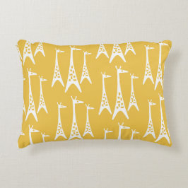 Mid Century Modern Giraffe Mönster Prydnadskudde