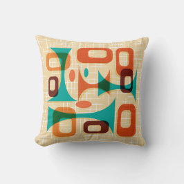 Mid Century Modern Graphic Googie Dekorativ kudde