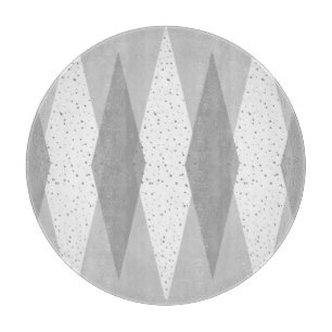 Mid Century Modern Grått Argyle Clearboard