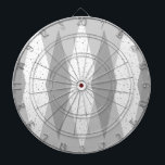 Mid Century Modern Grått Argyle Dart Board Piltavla<br><div class="desc">Det här Mid Century Modern Grått Argyle Dart Board har en dove grått-bakgrund och en mönster av mod-, genomskinliga, mörk grått-diamanter som täcker större, vintage vita diamanter med grått färgad, rymdåldersspräcken. Detta minimalistiska inspirerade, dekonstruerade argument är ett förenklat bakslag av den mer än livskraftiga atomtid som dominerade 1950- och 1960-talets...</div>