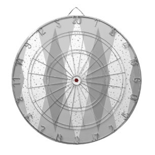 Mid Century Modern Grått Argyle Dart Board Piltavla