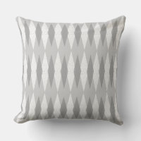 Mid Century Modern Grått Argyle Dekorativ kudde