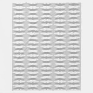 Mid Century Modern Grått Argyle Fleece Blanket