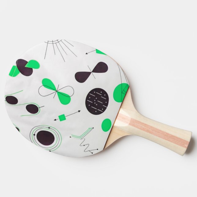 Mid Century Modern Green Physics  Pingisracket (Baksidan )