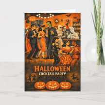 Mid Century Modern Halloween Martini-fest