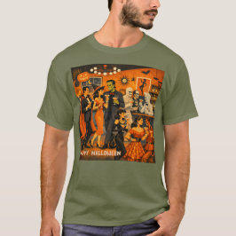 Mid Century Modern Halloween Martini-fest T Shirt