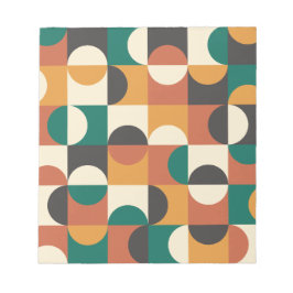 Mid Century Modern Halvcirklar grön och orange Anteckningsblock