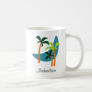 Mid Century Modern Handflatan Oasis Kaffemugg