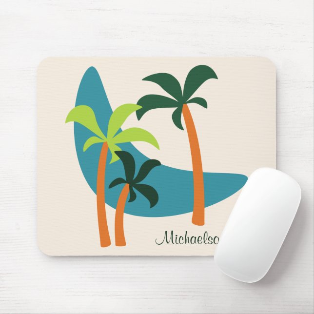 Mid Century Modern Handflatan Oasis Musmatta (Med mus)